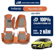 6D Hyundai i20 2013 ZKAPET car floor mats (5 seats)