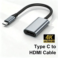 USB C to 4K HDMI Adapter, USB 3.1 Male to Female for Laptop, Tablet, TV, MacBook  Penyesuai USB C Ke