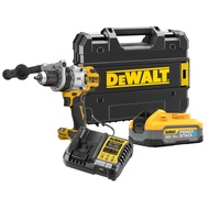 Dewalt สว่านกระแทกไร้สาย 20V รุ่น DCD1007H1T-B1 สว่านกระแทกไร้สาย ไร้แปรงถ่าน พร้อมแบตเตอรี่ Powerst