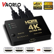 VAORLO 4K 2K 3x1 HDMI Cable Splitter HD 1080P Video Switcher Adapter 3 Input 1 Output Port HDMI Hub For Xbox PS4 DVD HDTV PC Laptop TV