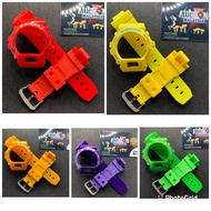 G-SHOCK DW6900 DW 6600 tali jam BAND AND BAZEL complete with buckle keeper glossy