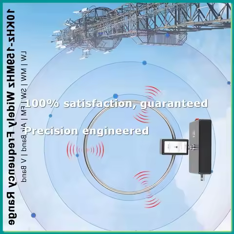 GA800 Active Loop Antenna 10KHz-159MHz HF Shortwave Radio Antenna for Indoor Outdoor Ham Radio SW MW