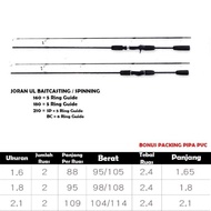 SHIMANO Set Pancing 1.65M/1.8M Joran Pancing Reel Pancing Laut Tarikan Pancing Metal Fishing Rod Jor