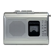 Aiwa Portable Radio Cassette Recorder, AM/Wide FM, Silver, GAA4-PCR0001(SV) (Direct from Japan)