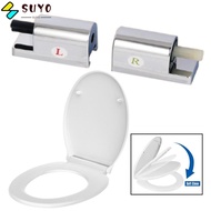SUYO Toilet Soft Close Fittings, Quick Fit Plastic Toilet Lid Hinges, Home Hardware Slowly Lowering Universal Soft Release Toilet Cover Top Fix Hinge Toilet Cover