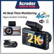 Acroder P82 Dashcam Car 2K UHD Built-in GPS 4G Remote Monitoring 24-H Parking Surveillance
