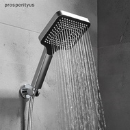 [Prs] 3 Mode Adjustable Water Saving Shower Head High Pressure Rainfall  for Home Hotel Bathroom Use