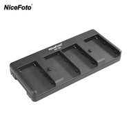 NiceFoto NP-04 NP-F Bộ Chuyển Đổi Pin Sang Pin V-mount 4-Khe Cắm Cho NP-F970 Sony/Pin F750/F550 Cho
