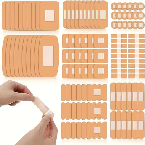 40PCS /Set Bandage Collection - Waterproof,Breathable,Assorted Sizes,Fingertip, Adhesive,Bulk Pack f