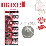 MAXELL Lithium Battery CR2450 Original 5pcs/card