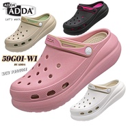 ADDA 59G01-W1 Women's Wedges Sandals High Shape 6.5 Cm. Soft Sole Removable And Washable Modern Desi