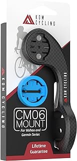 KOM Cycling CM06 Quick Release GoPro Computer Mount for Wahoo and Garmin Bike Computers (Bike Mount Compatible with Edge 1030, Elemnt Roam and others) 1030 Bike Mount compatible with GoPro Accessories