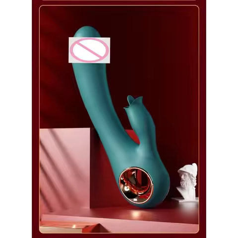 Rabbit Vibrator Silent Vibe Heating G-Spot Dildo Hitting Vibrating Vagina Massager Orgasm Clitoris S