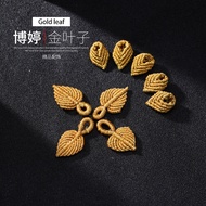 Hand-woven Crown Gold Leaf Exquisite Accessories Leaf Gold Thread Hand-woven Gold Leaf Accessories E