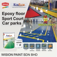 1L EPOXY KOSSAN ( KOSFLOR EPOXY ) EPOXY FLOOR COATING / SPORT COURT FLOOR PAINT EPOXY Floor Paint