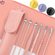 6 Pcs Ear Cleaner Kits Earpick Sticks Earwax Remover Ear Pick Cleaning Ear Cleanser Spoon Earpick Be