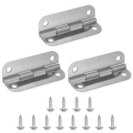 (MULSTORE) 3PCS Stainless Steel Cooler Hinges &amp; Screws Replacements For Igloo Cooler Parts