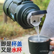Portable 304 Teapot Kettle Hot Water Bottle Outdoor Large-Capacity Thermos Cup Car Stainless Steel L