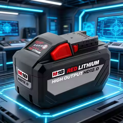 Original Milwaukee Battery 12Ah 12000mAh Rechargeable Tool Battery Compatible with Milwaukee Tool 18