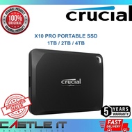 Crucial X10 Pro X10 Portable External SSD USB-C Gen2x2 2100MB/s Rugged Fast Storage 1TB 2TB 4TB