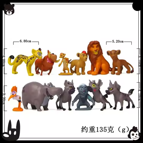 Disney 9pcs/set The Lion King Action Figures (4.5-8.5CM) - Simba Nala Timon Models, Xmas Gift for Ki