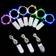 GG Online Trading 1M 10LED Button Battery Copper Wire String Light Fairy Lamp Wedding Party Festival