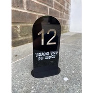 Cafe table numbers restaurant table numbers acrylic table numbers cafe table number/s table number/s
