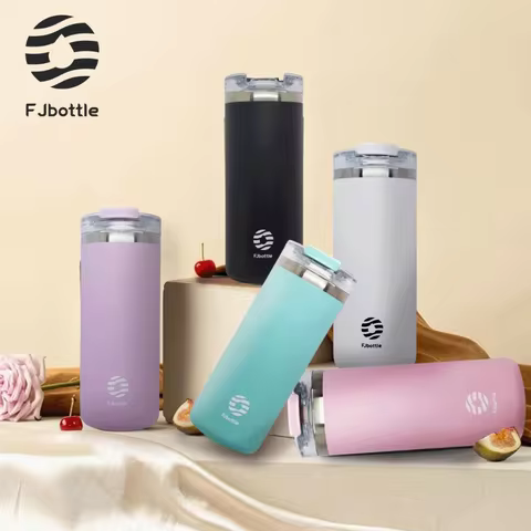 FEIJIAN-Stainless Steel Coffee Thermos Bottle, Thermal Mug, Leakproof, Car Vacuum Flasks, Travel Cup