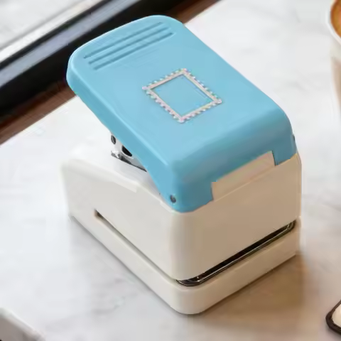 Stamp Paper Punch Square Postage Hole Puncher Cutter Crafts Stamp Shape Cutters for Greeting Cards B
