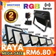 [Premium] LED Spotlight Sensor Flood Light RGB Celling 10W/30W/50W/100W/150W/200W Outdoor Lighting I