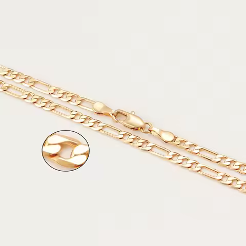 XP Jewelry --( 50 60 Cm * 3.5 Mm) Fashion Gold Color NK 3:1 Chain Necklaces Jewelry for Men Women Da