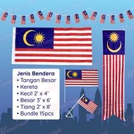 READY STOCK Malaysia Flag Bendera Tangan Kecil Besar Tiang Kereta