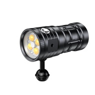 Genwiss Dive Light for Underwater Photography, 25000 Lumens Underwater Torch, 100 m Waterproof Under