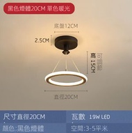 過道走廊燈吸頂（黑色）（暖光）