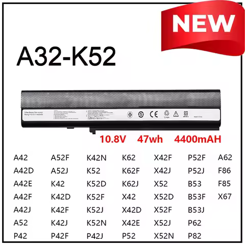 A32-K52 Notebook Battery for ASUS A52F A52J K52F X52N X52J X52F K52D K52J X5IJ A52 K52D K52DE K52DE-