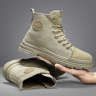 High-Top Canvas Boots Martin Boots Men Outdoor Overalls Casual Short Boots