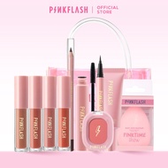 【Ready Stock】PINKFLASH Hottest Face Makeup Set 11 Items Beauty Eyebrow Eyeliner Matte Lipstick Found