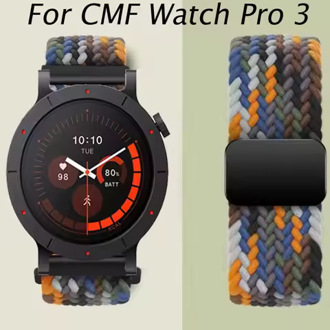22mm Magnetic Braided Band For CMF by Nothing Watch Pro 3 2 1 Bracelet Watchband For CMF Watch Pro 3