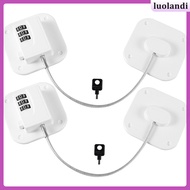 2pcs Fridge Lock Door Safety Lock Password Cabinet Drawer Safety Lock Accessory