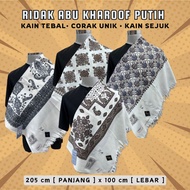 Ridak Putih Bercorak _ ridak Habib printed _  white rida' Yasmeen