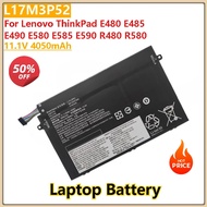 L17M3P52 4050mAh Laptop battery For Lenovo ThinkPad E580 E585 E490 E480 E485 E495 E590 E595 R480 L17