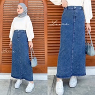 CODE C45I Fuji Premium Span Jeans Skirt By Lanre Jumbo Bottom Outfit