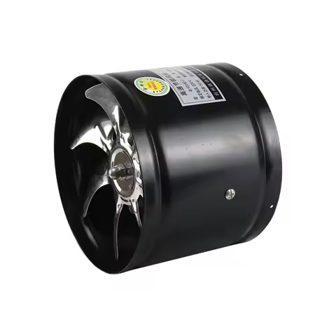 4/6/7/8inch Inline Duct Fan Air Ventilator Metal Pipe Ventilation Exhaust Fan Extractor Kitchen Wall
