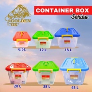 Golden Ox Container Box Storage Box/ 6.5L 12L 18L 38L 45L 80L 100% ORIGINAL CB Transparent [BPA FREE