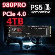 M.2 2280 SSD 980 Pro NVME 1TB 2TB 4TB PCIe Gen 4.0 X4แผ่นฮาร์ดไดรฟ์สถานะที่มั่นคงสำหรับเดสก์ท็อป/แล็ปท็อป/คอนโซลเกม/ฮาร์ดไดรฟ์ PS5Internal