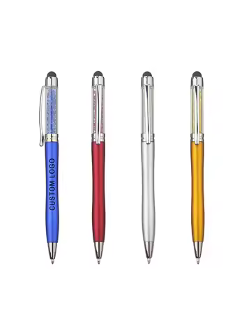 Color Crystal Stylus Ball Pen Touch Screen Pen for Phone Pad Tab PC Notebook Personalized Promotion