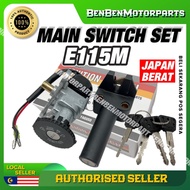 YAMAHA E115M E115 M MAIN SWITCH KEY SUIS SET KUNCI DEPAN IGNITION SWITCH FULL SET 100% ORI YAGUSO A 
