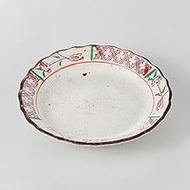 Set of 10 Layout Aka-e Habuchi 4.0 Plates [4.0 x 0.9 inches (12.5 x 2.2 cm), 4.6 oz (130 g); Serving