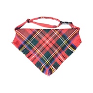 三角頸巾 - 大花呢格紋