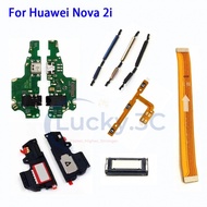 Nova 2i Loud Speaker Buzzer Charging port Board Power Volume Flex Replacement For Huawei Nova 2i Mai